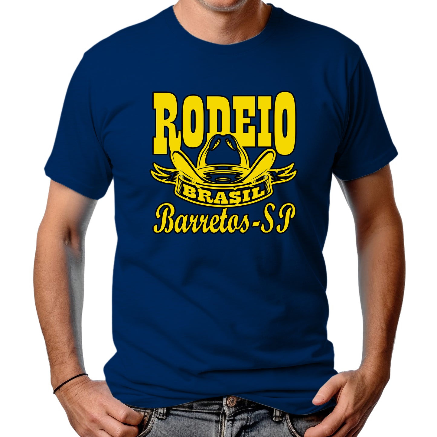 CAMISETA MASCULINA RODEIO BRASIL BARRETOS