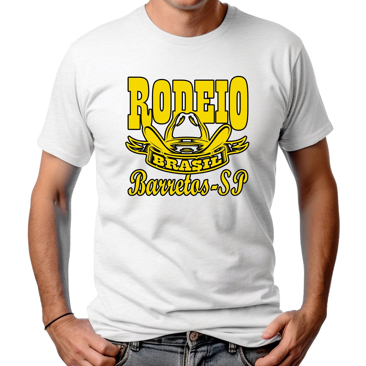 CAMISETA MASCULINA RODEIO BRASIL BARRETOS