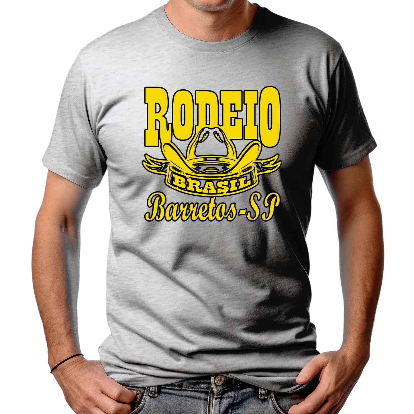 CAMISETA MASCULINA RODEIO BRASIL BARRETOS
