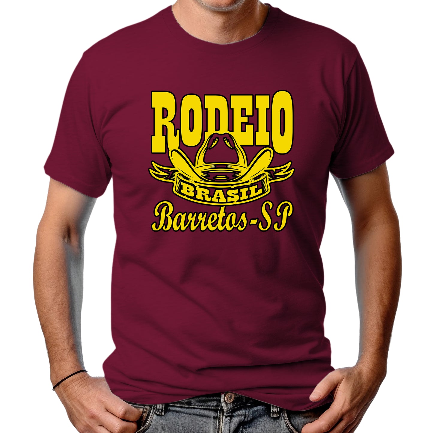 CAMISETA MASCULINA RODEIO BRASIL BARRETOS
