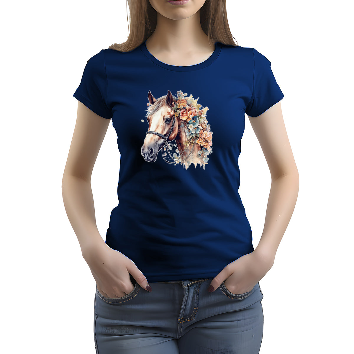 CAMISETA FEMININA FLOWER HORSE
