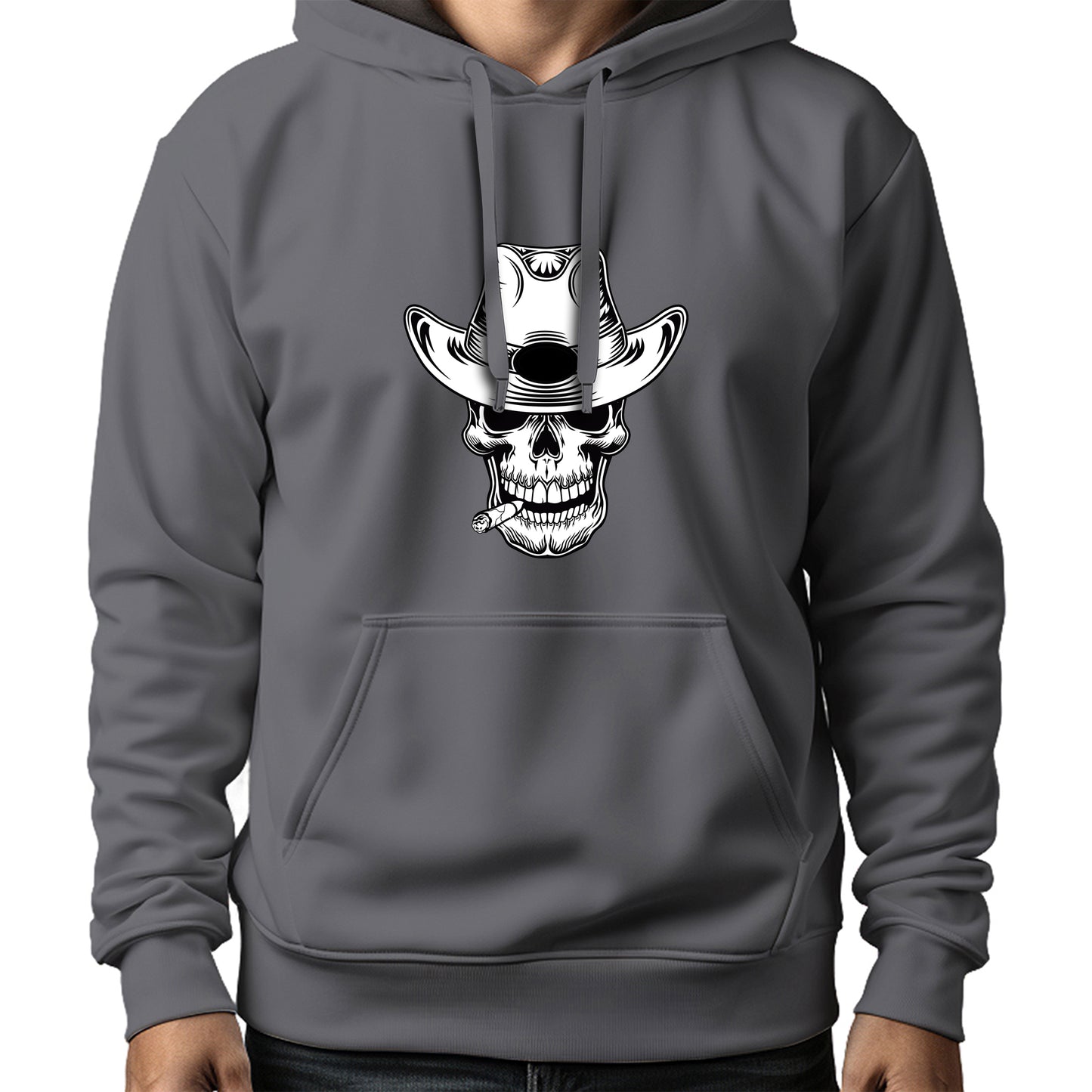MOLETOM MASCULINO SMOKING SKULL