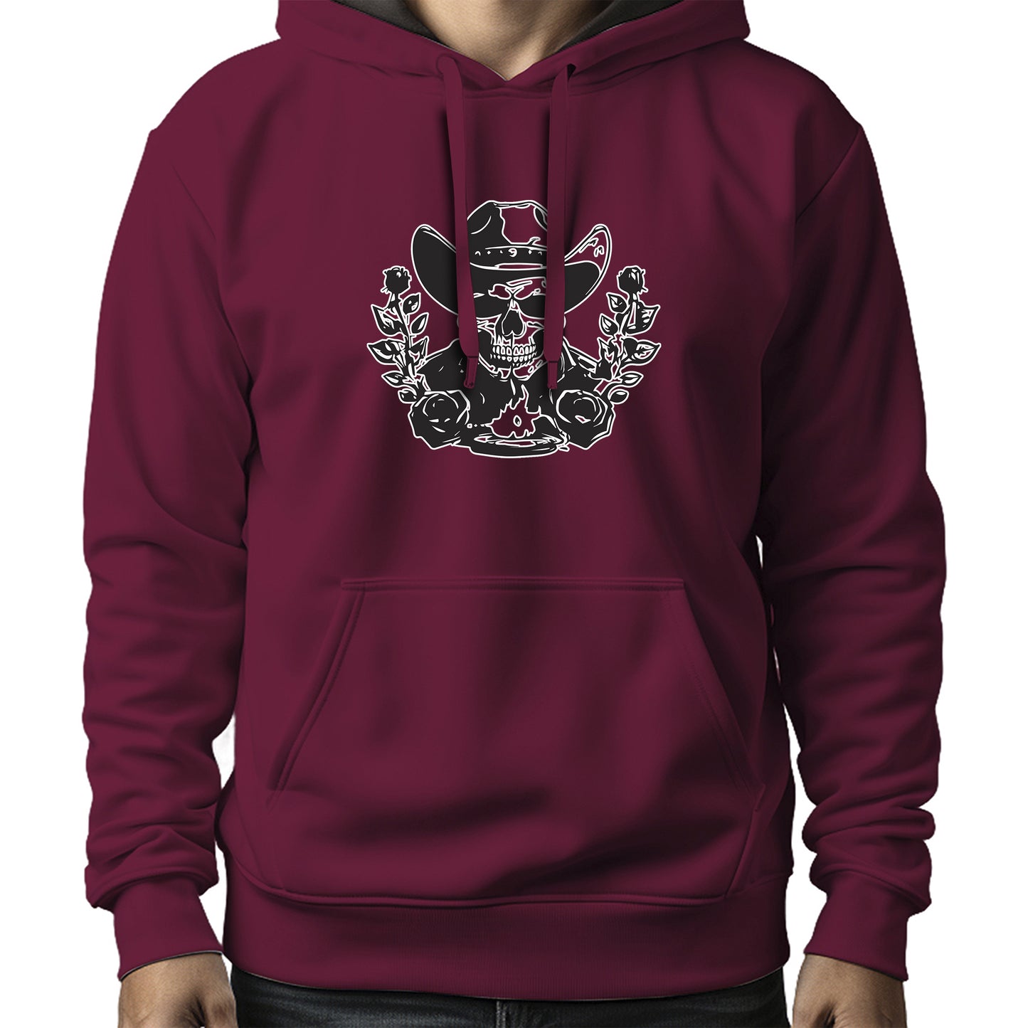 MOLETOM MASCULINO BLACK SKULL FLOWERS