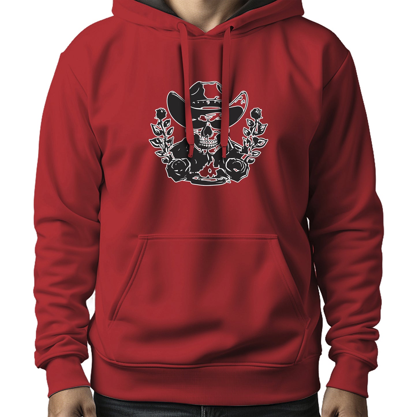 MOLETOM MASCULINO BLACK SKULL FLOWERS