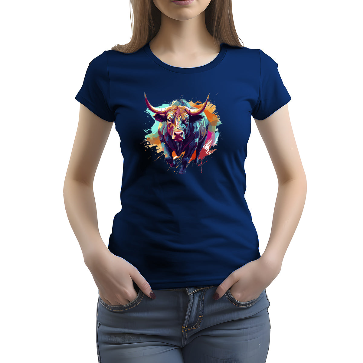 CAMISETA FEMININA RAINBOW BULL