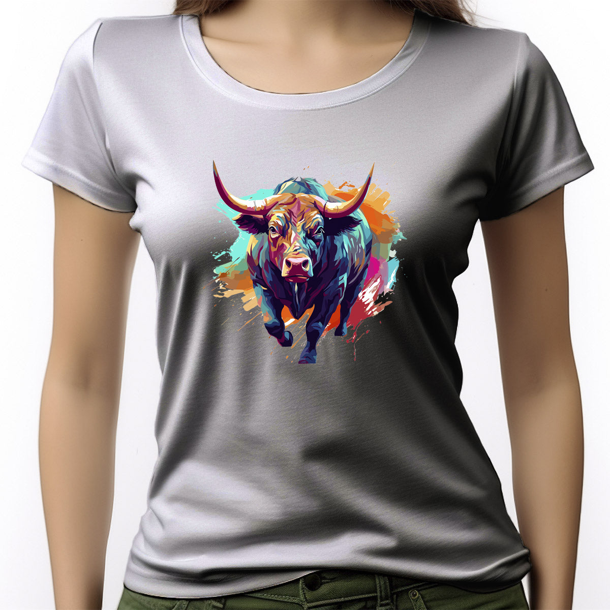 CAMISETA FEMININA RAINBOW BULL