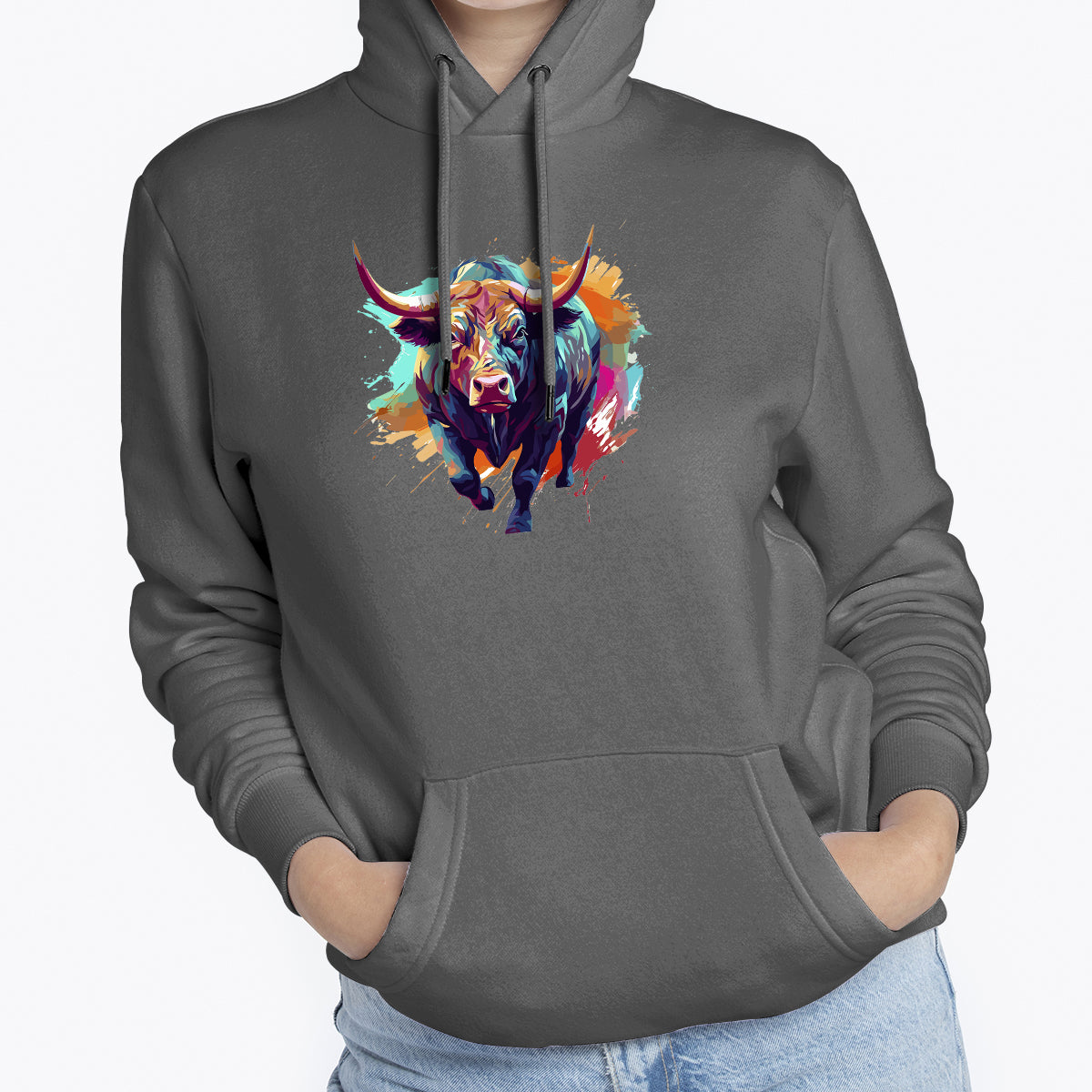 MOLETOM FEMININO RAINBOW BULL