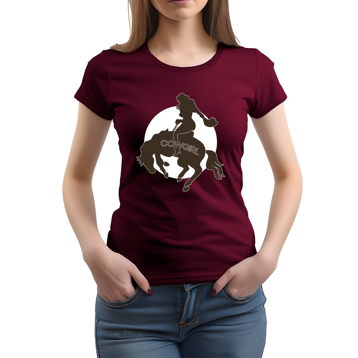 CAMISETA FEMININA COWGIRL RIDE