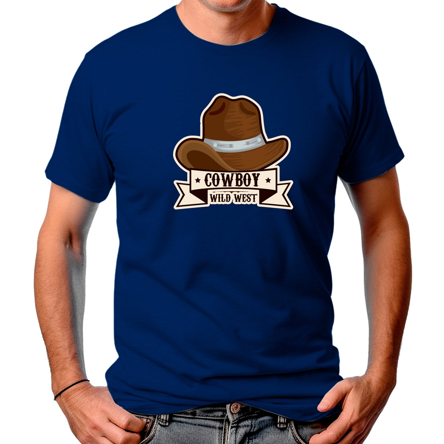 CAMISETA MASCULINA COWBOY WILD WEST HAT