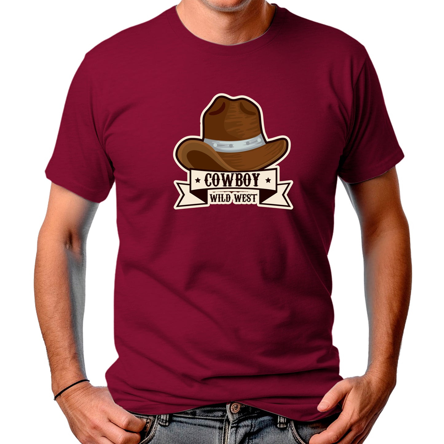 CAMISETA MASCULINA COWBOY WILD WEST HAT