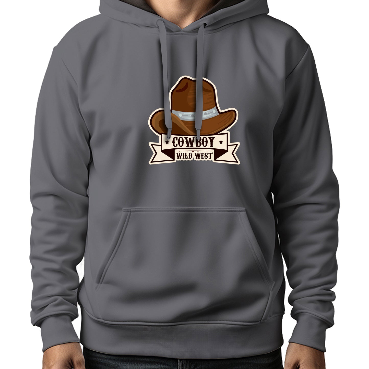 MOLETOM MASCULINO COWBOY WILD WEST HAT