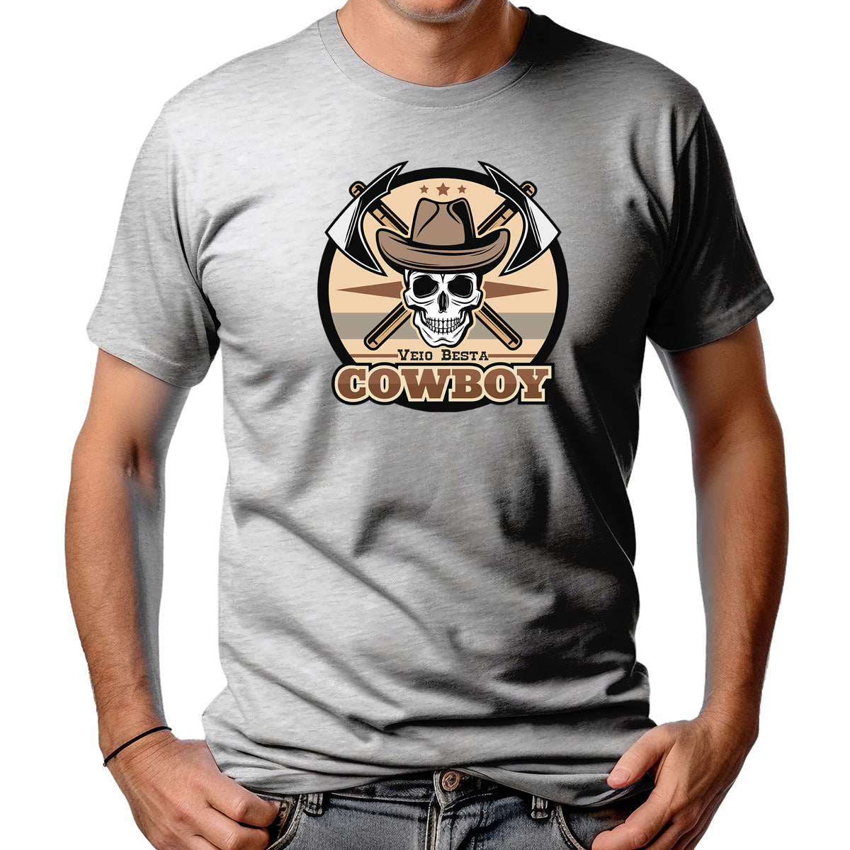 CAMISETA MASCULINA COWBOY VEIO BESTA