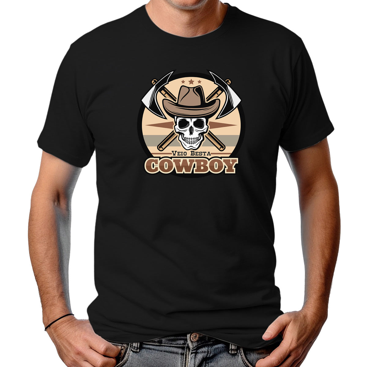 CAMISETA MASCULINA COWBOY VEIO BESTA