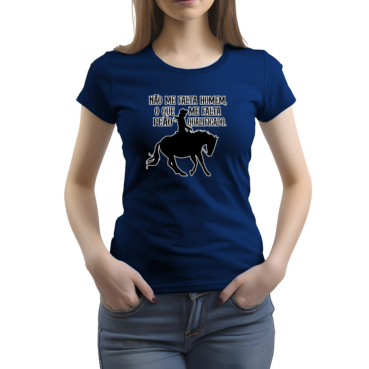 CAMISETA FEMININA PEÃO DE QUALIDADE