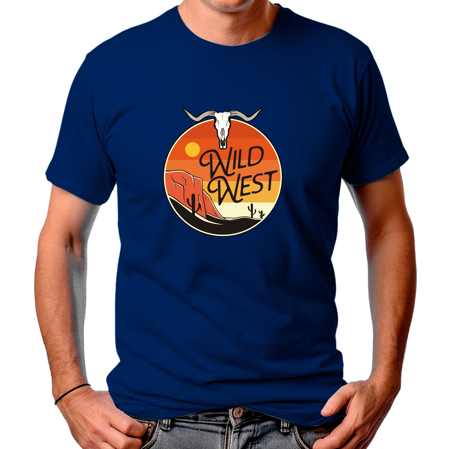 CAMISETA MASCULINA WILD WEST SUNSET