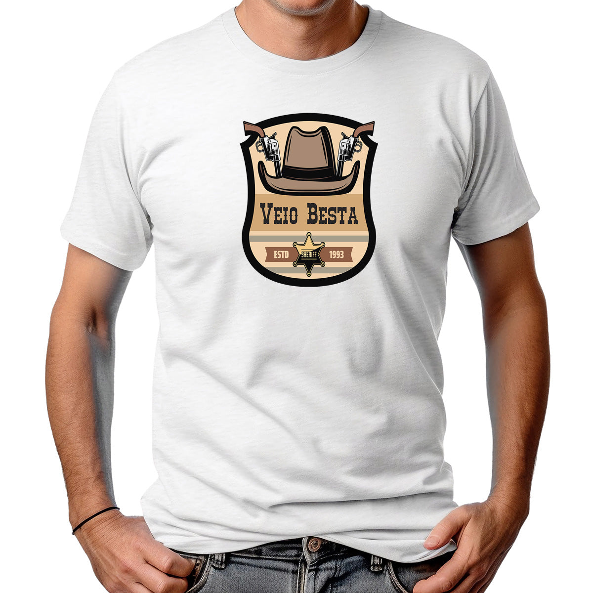 CAMISETA MASCULINA SHERIFF ESTD 1933