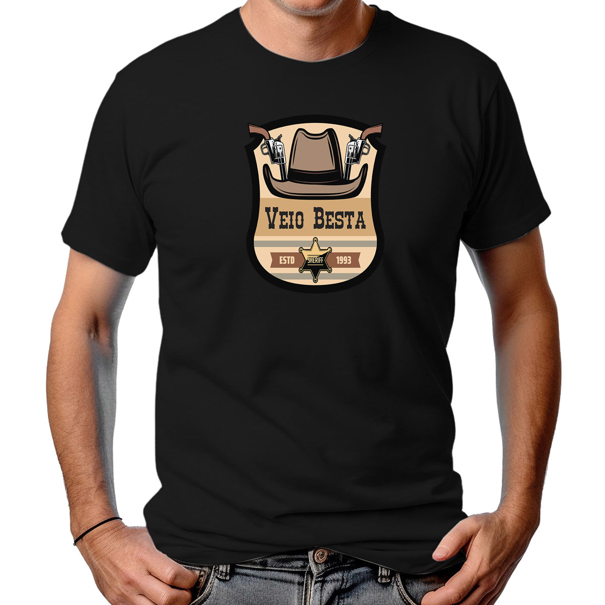 CAMISETA MASCULINA SHERIFF ESTD 1933