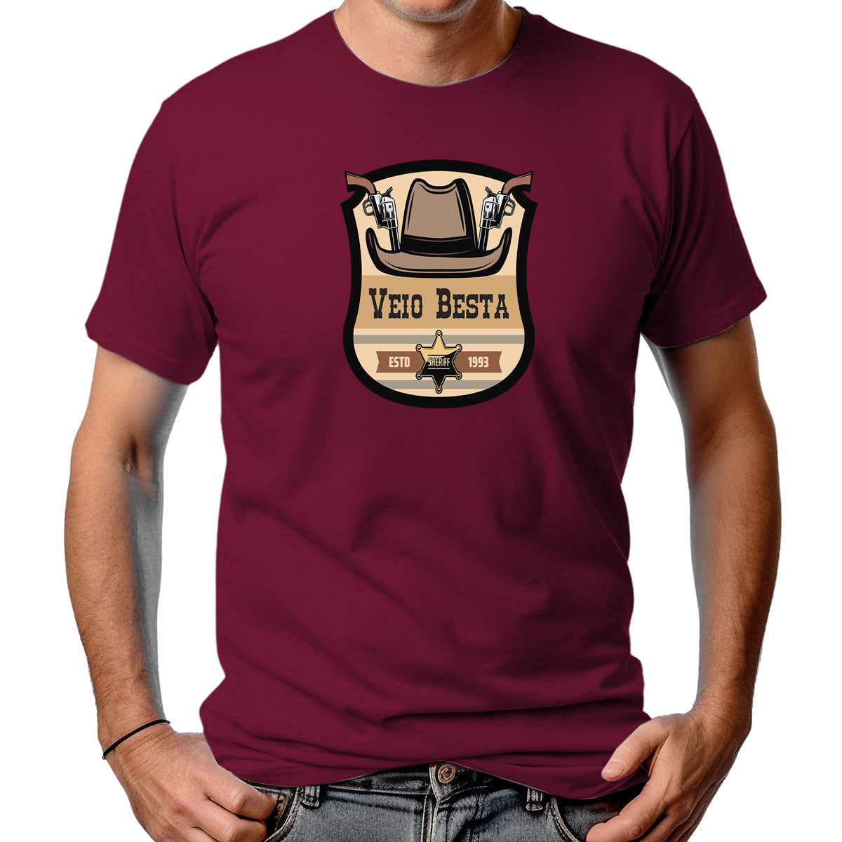 CAMISETA MASCULINA SHERIFF ESTD 1933