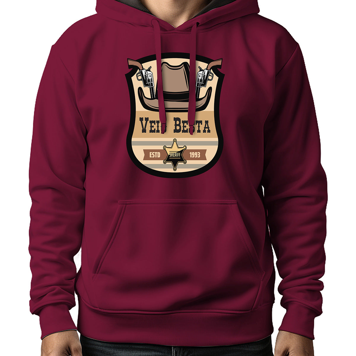 MOLETOM MASCULINO SHERIFF ESTD 1993
