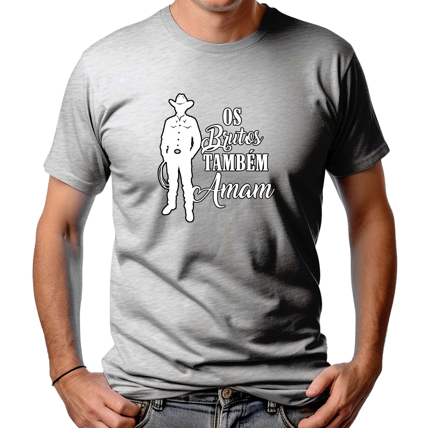 CAMISETA MASCULINA BRUTOS TAMBÉM AMAM /W