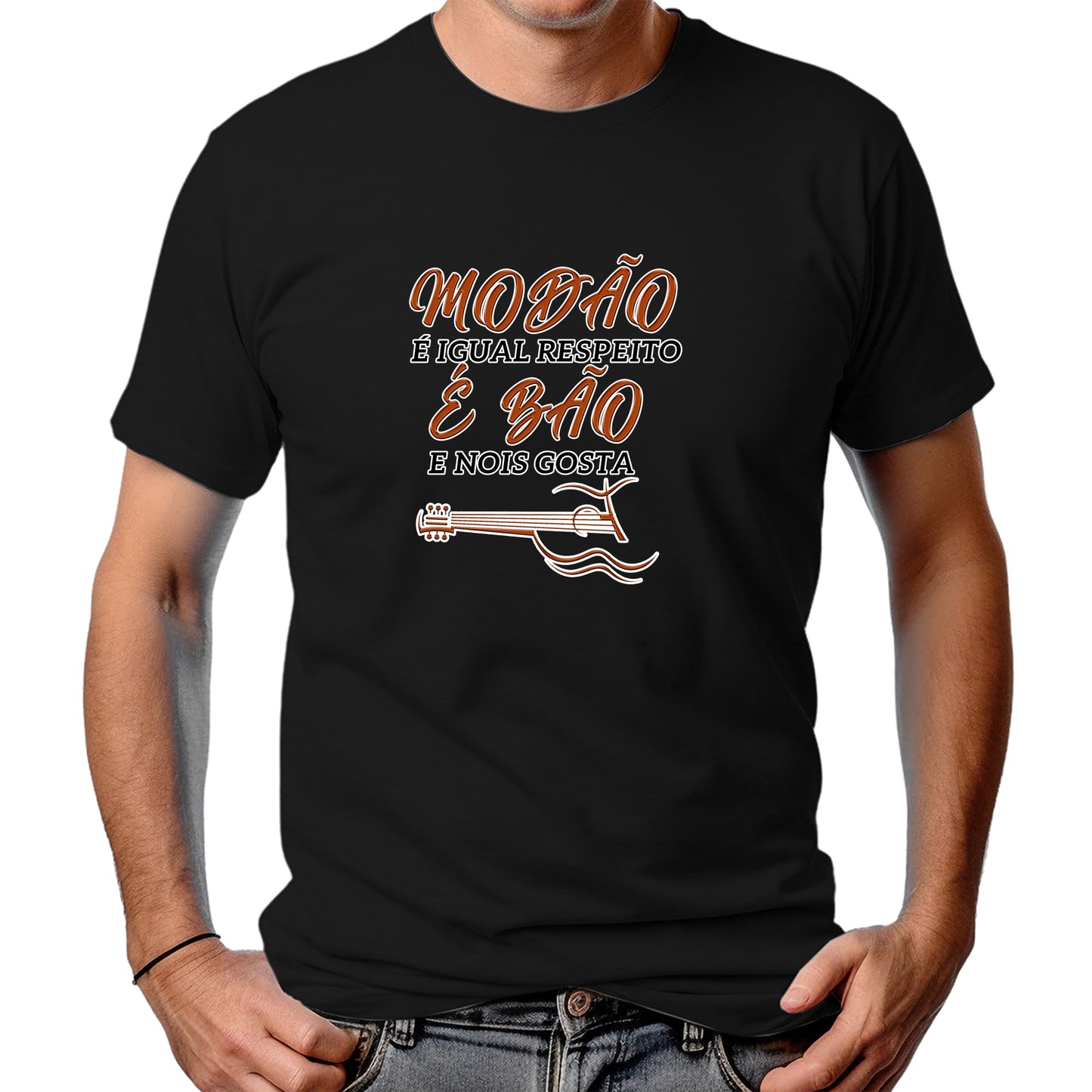 CAMISETA MASCULINA MODÃO É BÃO