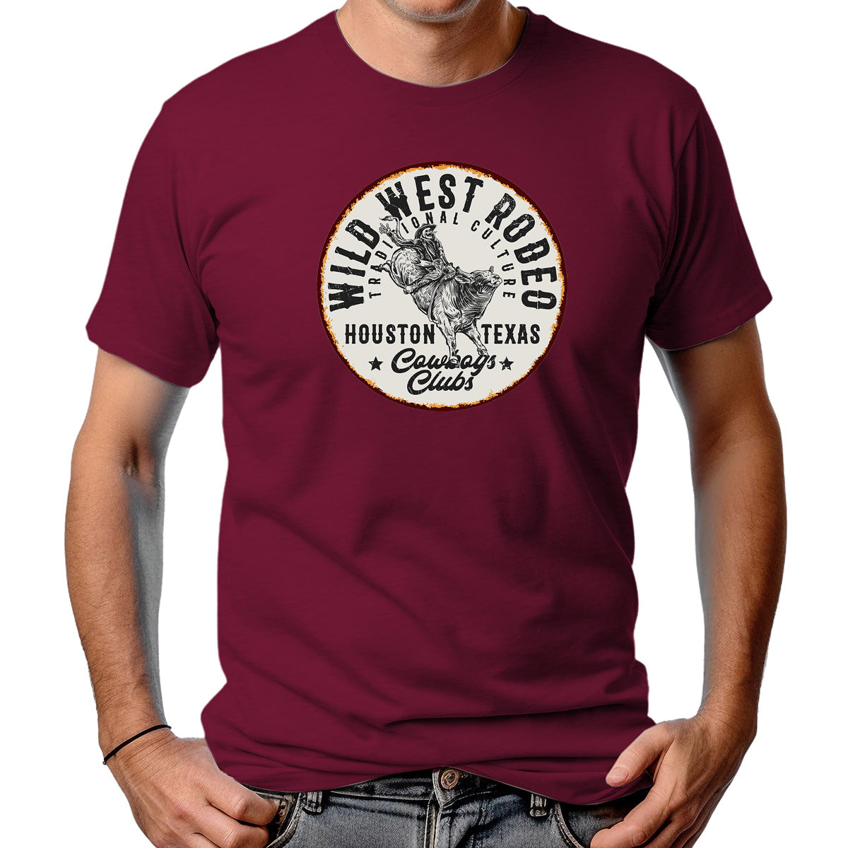 CAMISETA MASCULINA WILD WEST RODEIO 2
