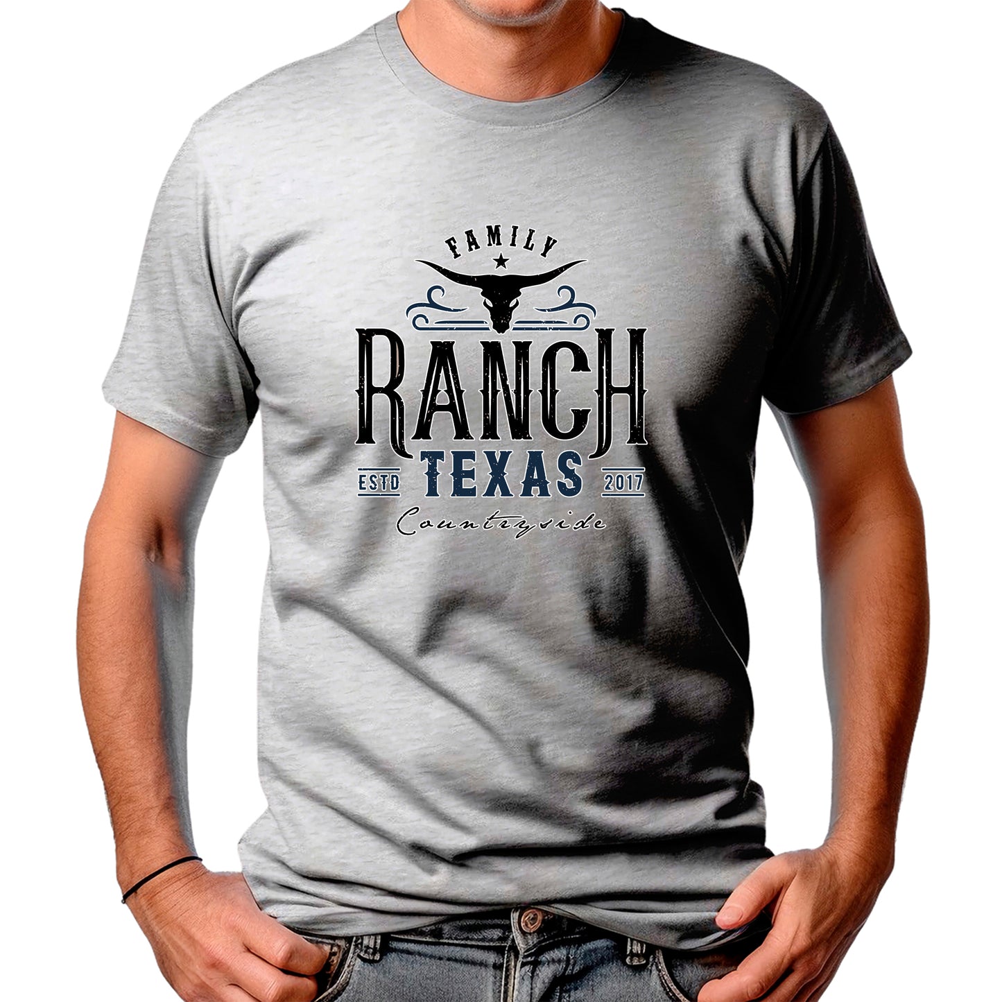 CAMISETA MASCULINA RANCH TEXAS