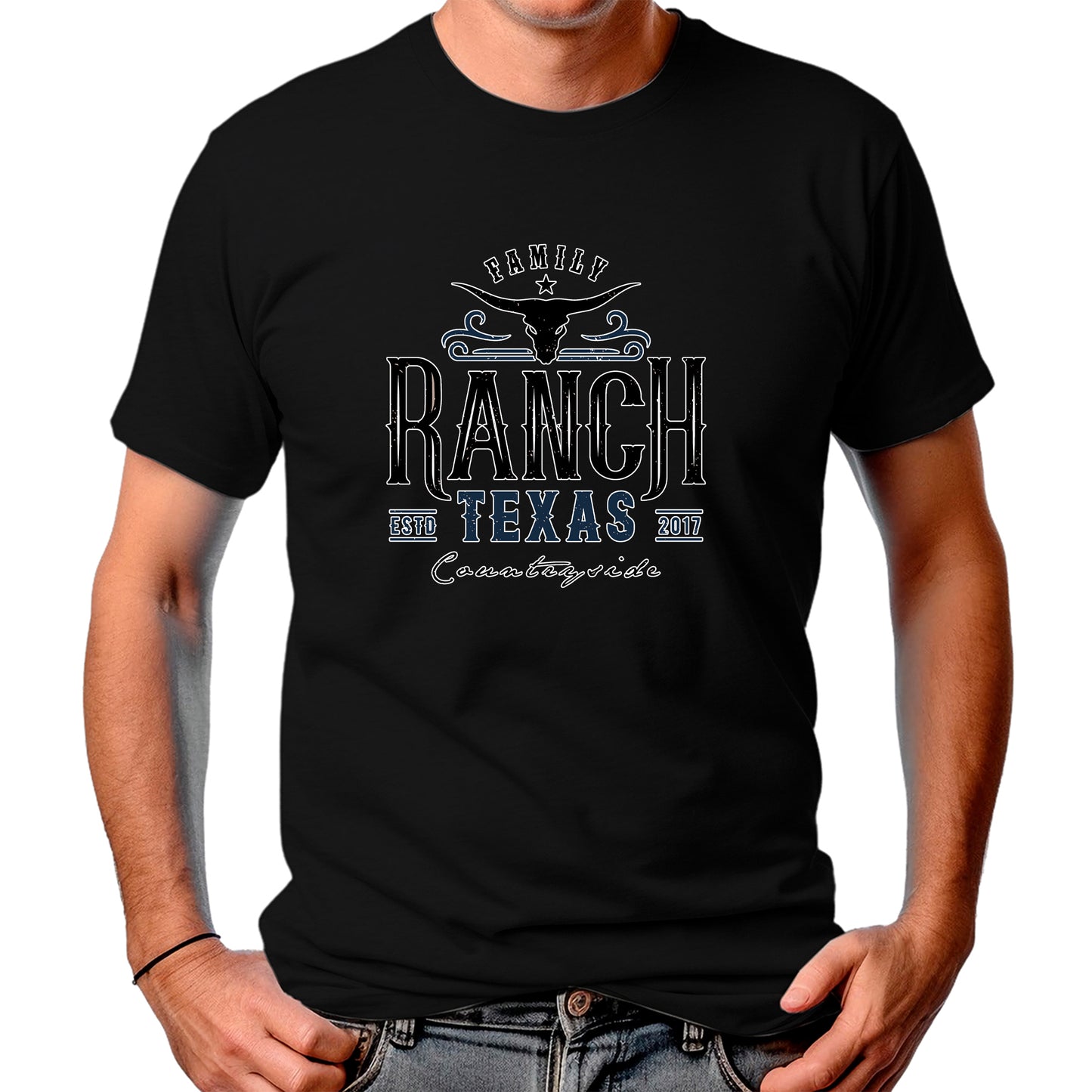 CAMISETA MASCULINA RANCH TEXAS
