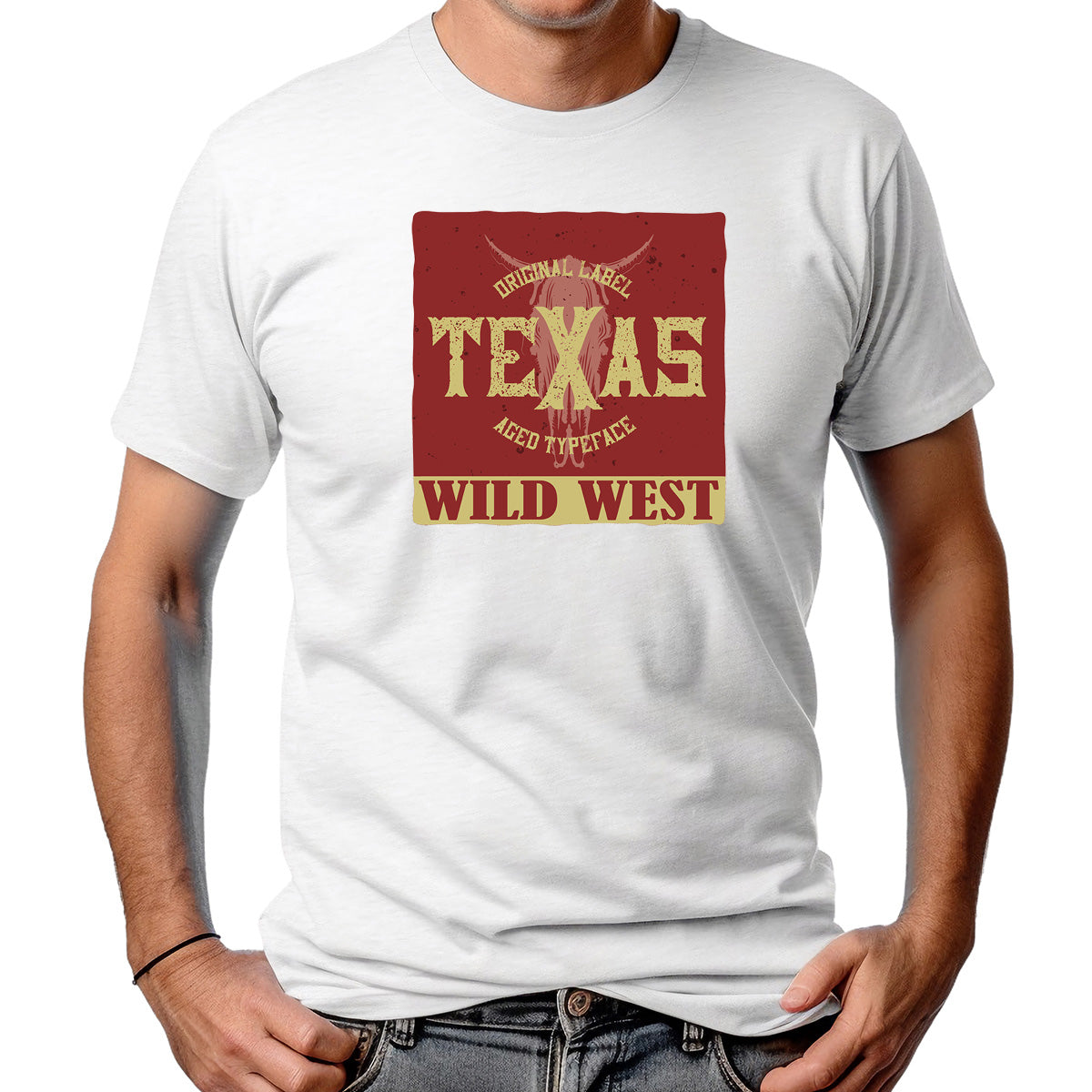 CAMISETA MASCULINA TEXAS WILD WEST