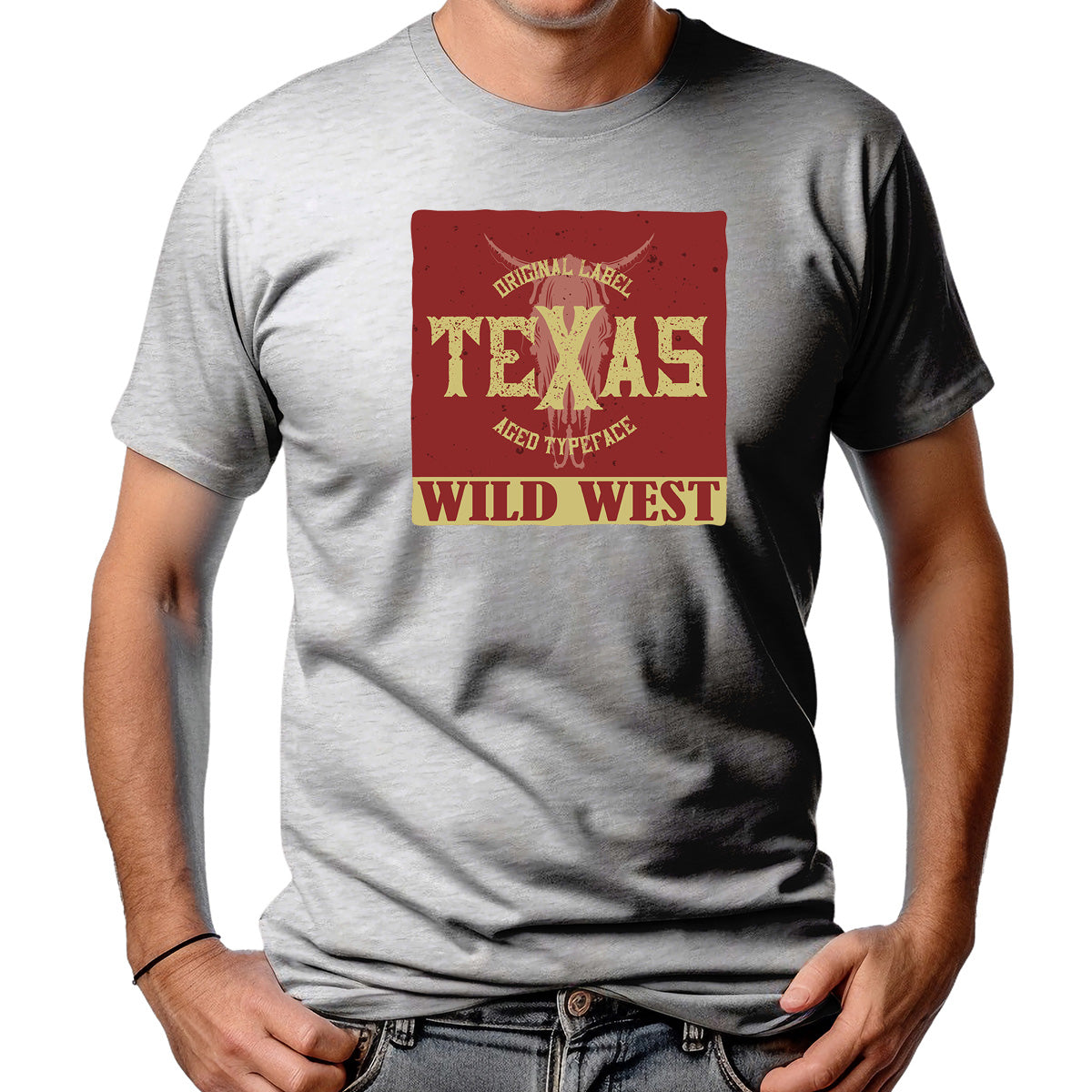 CAMISETA MASCULINA TEXAS WILD WEST