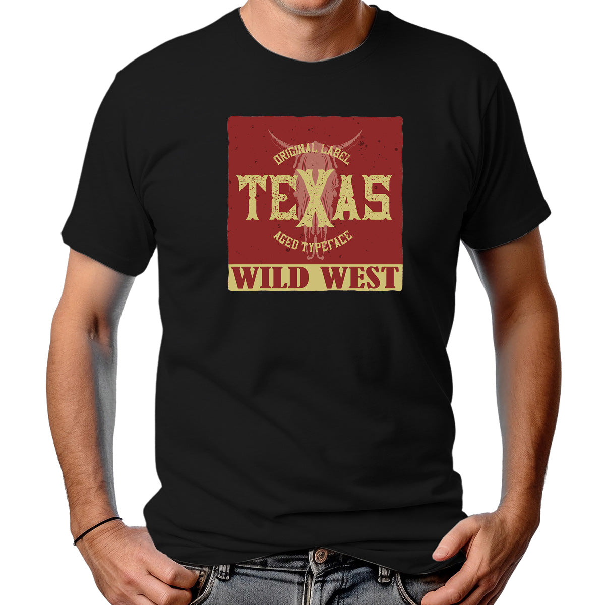 CAMISETA MASCULINA TEXAS WILD WEST
