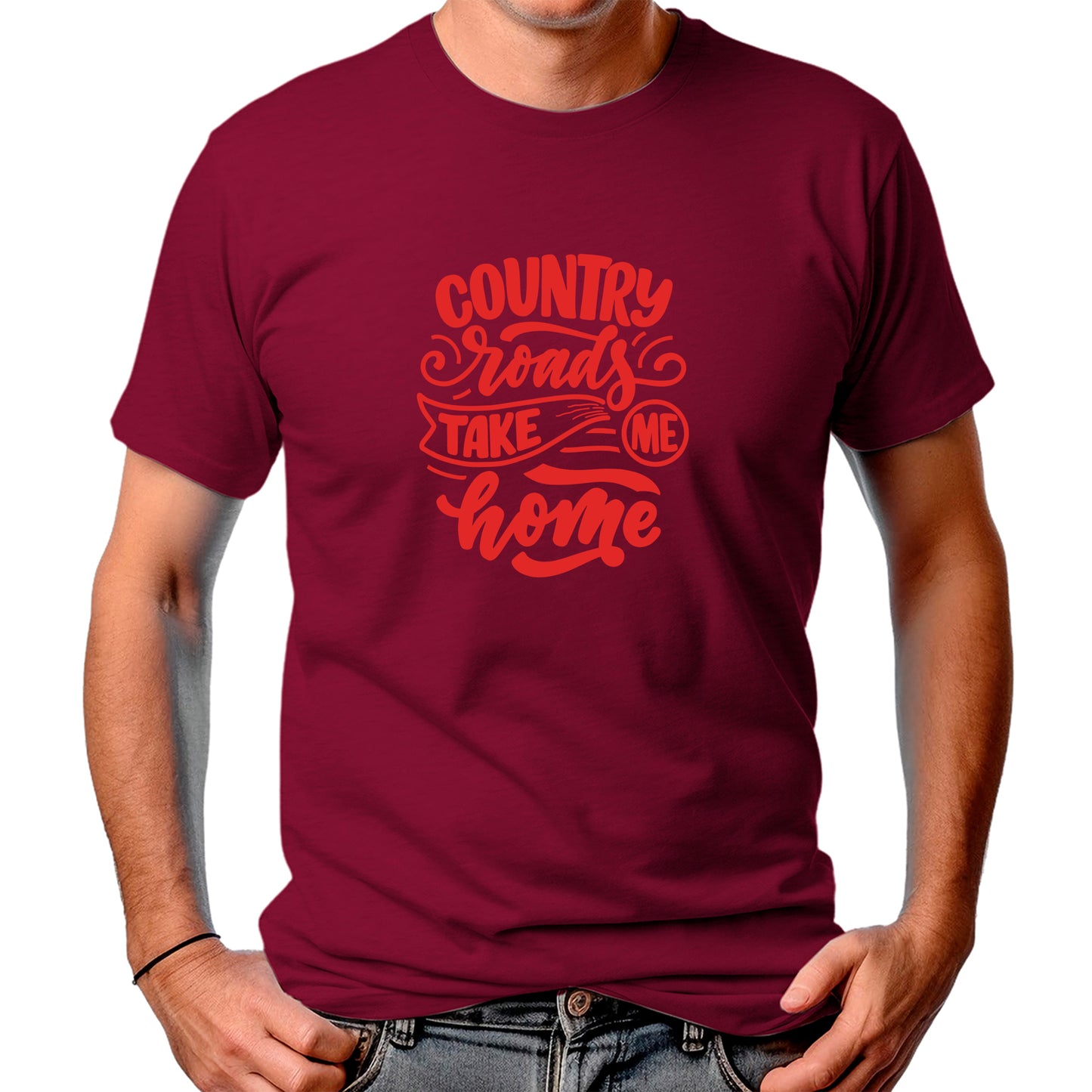CAMISETA MASCULINA COUNTRY ROADS
