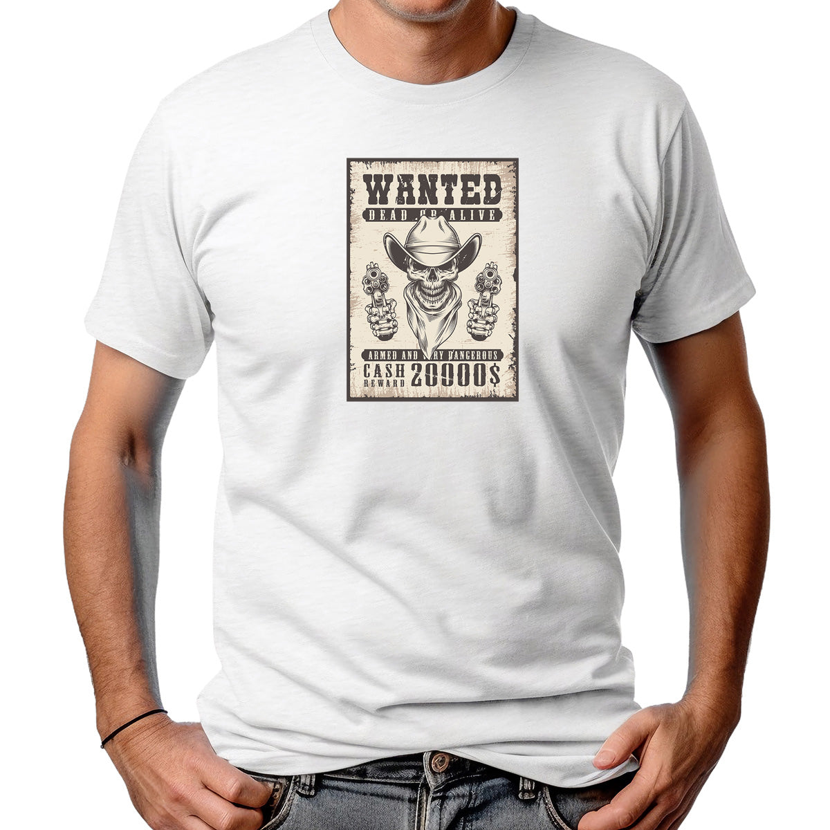 CAMISETA MASCULINA WANTED