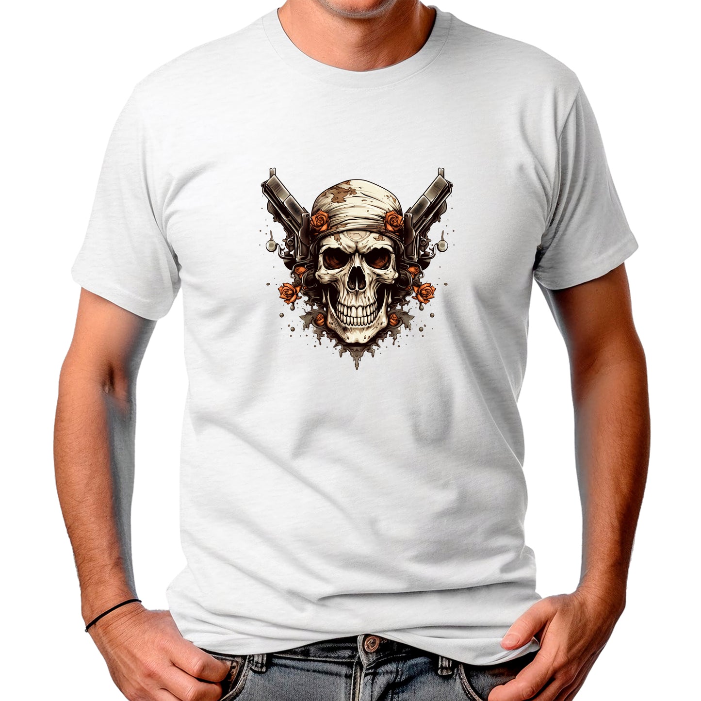 CAMISETA MASCULINA SKULL PILOT