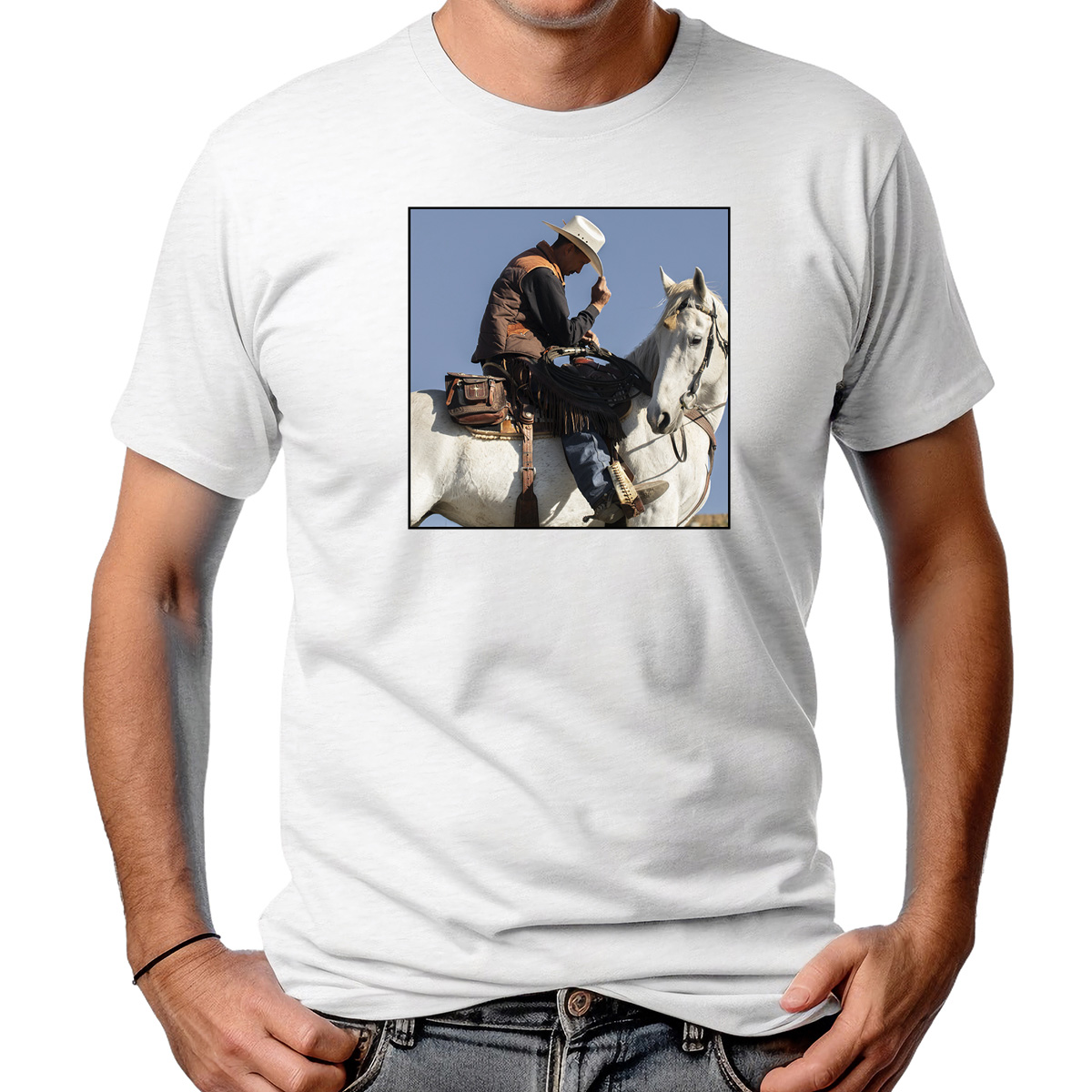 CAMISETA MASCULINA RIDING HORSE