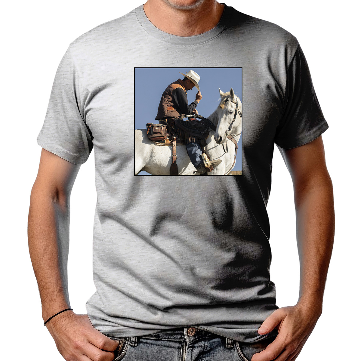 CAMISETA MASCULINA RIDING HORSE