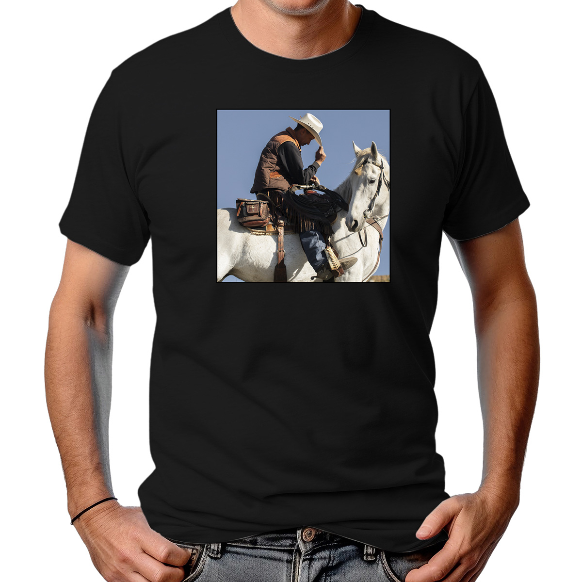 CAMISETA MASCULINA RIDING HORSE