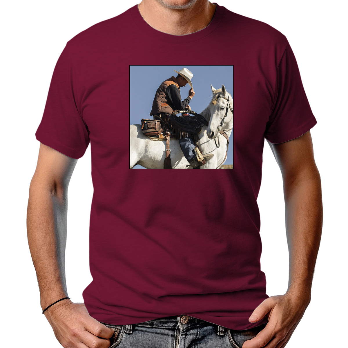 CAMISETA MASCULINA RIDING HORSE