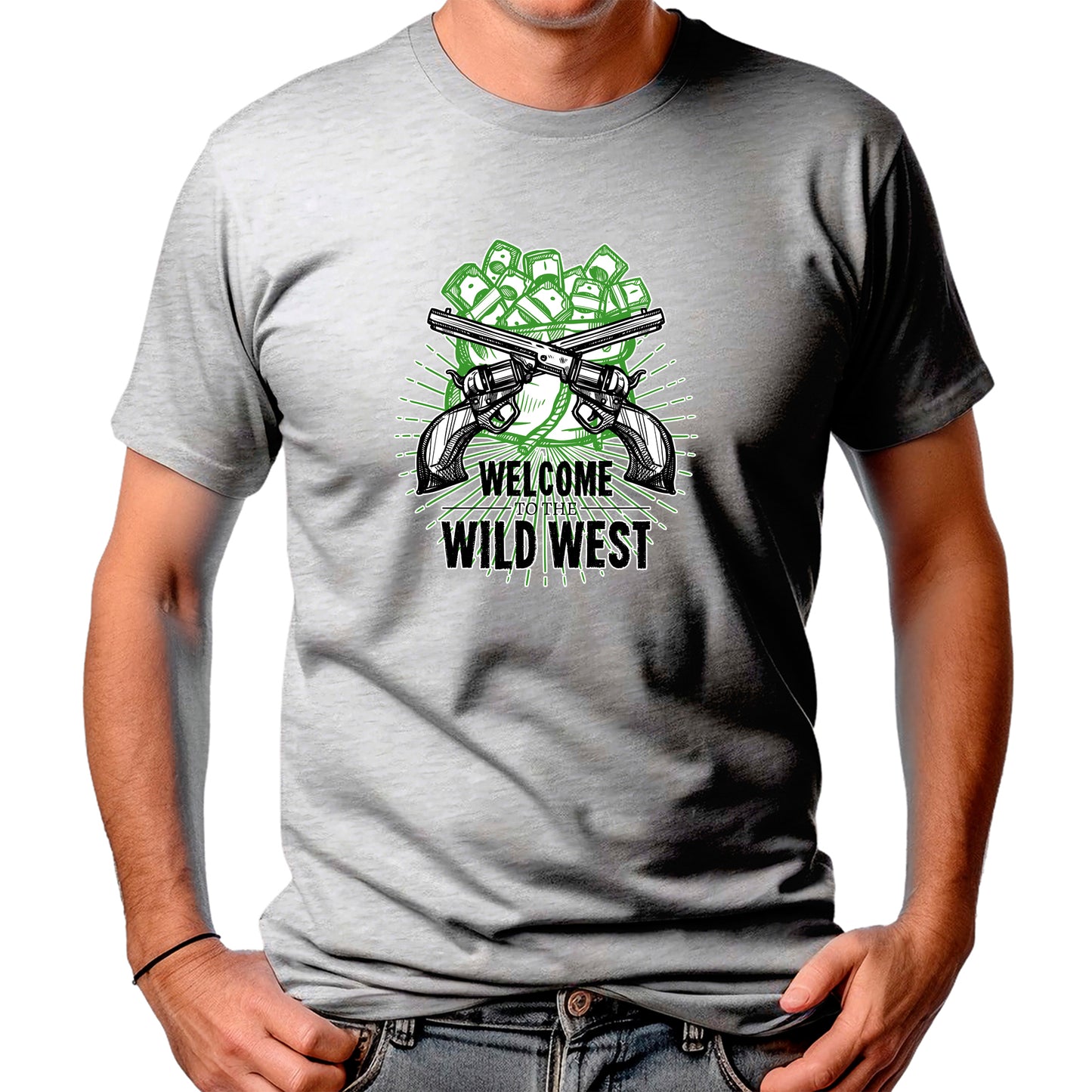CAMISETA MASCULINA WELCOME TO WILD WEST