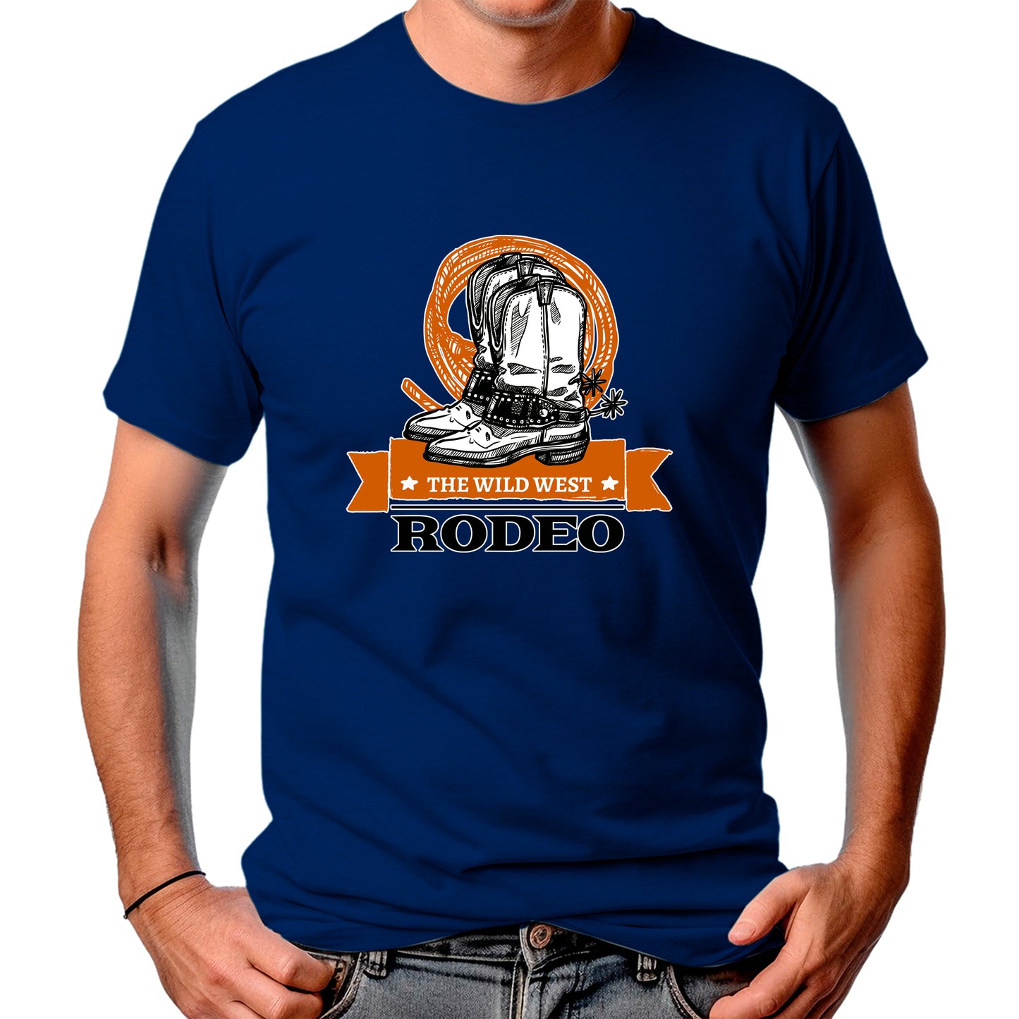 CAMISETA MASCULINA THE WILD WEST RODEO