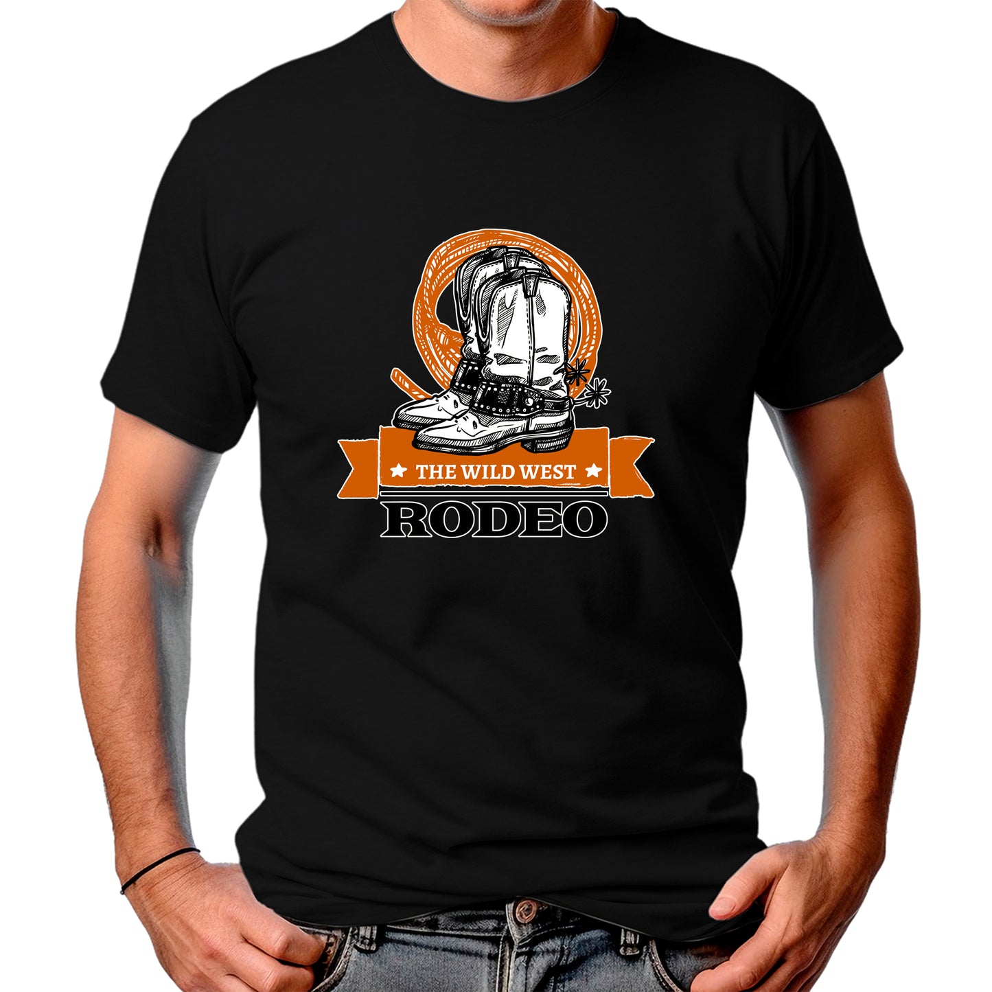 CAMISETA MASCULINA THE WILD WEST RODEO