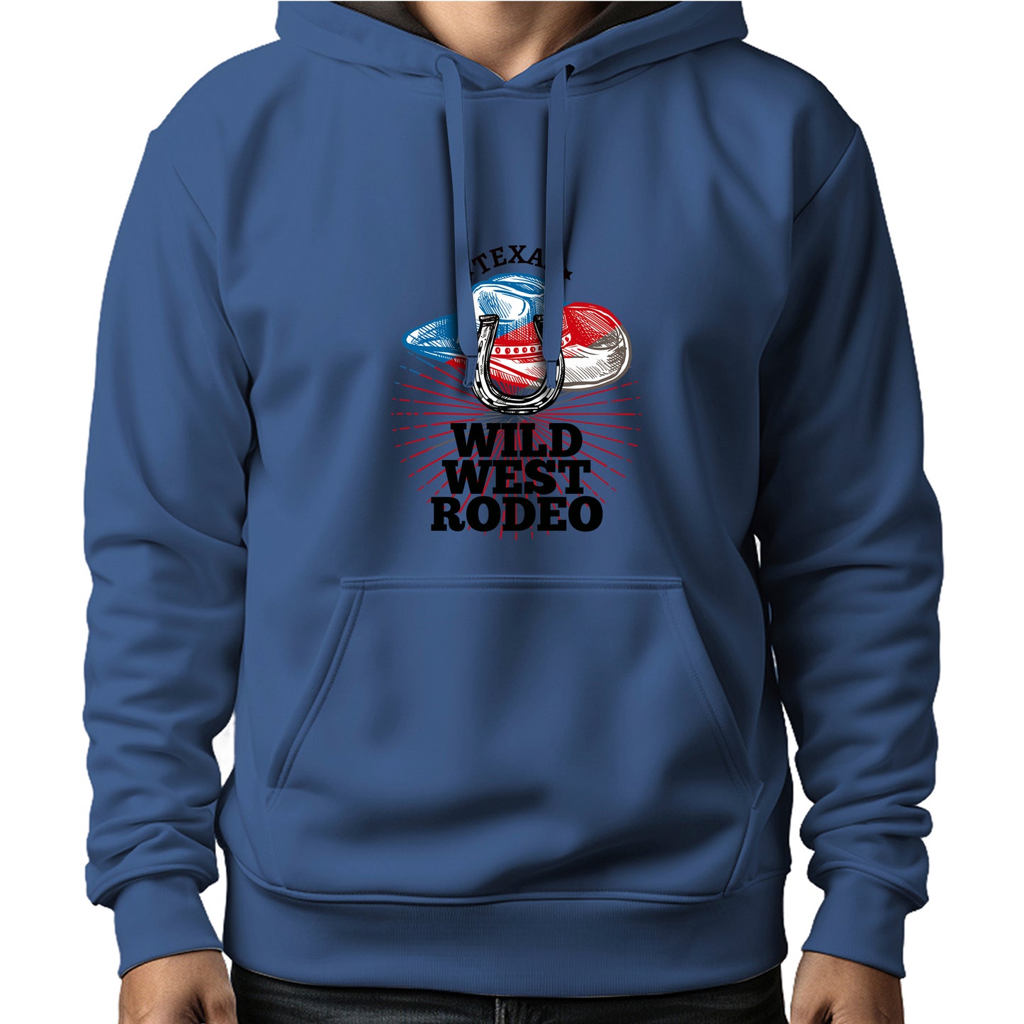 MOLETOM MASCULINO TEXAS WILD WEST RODEO