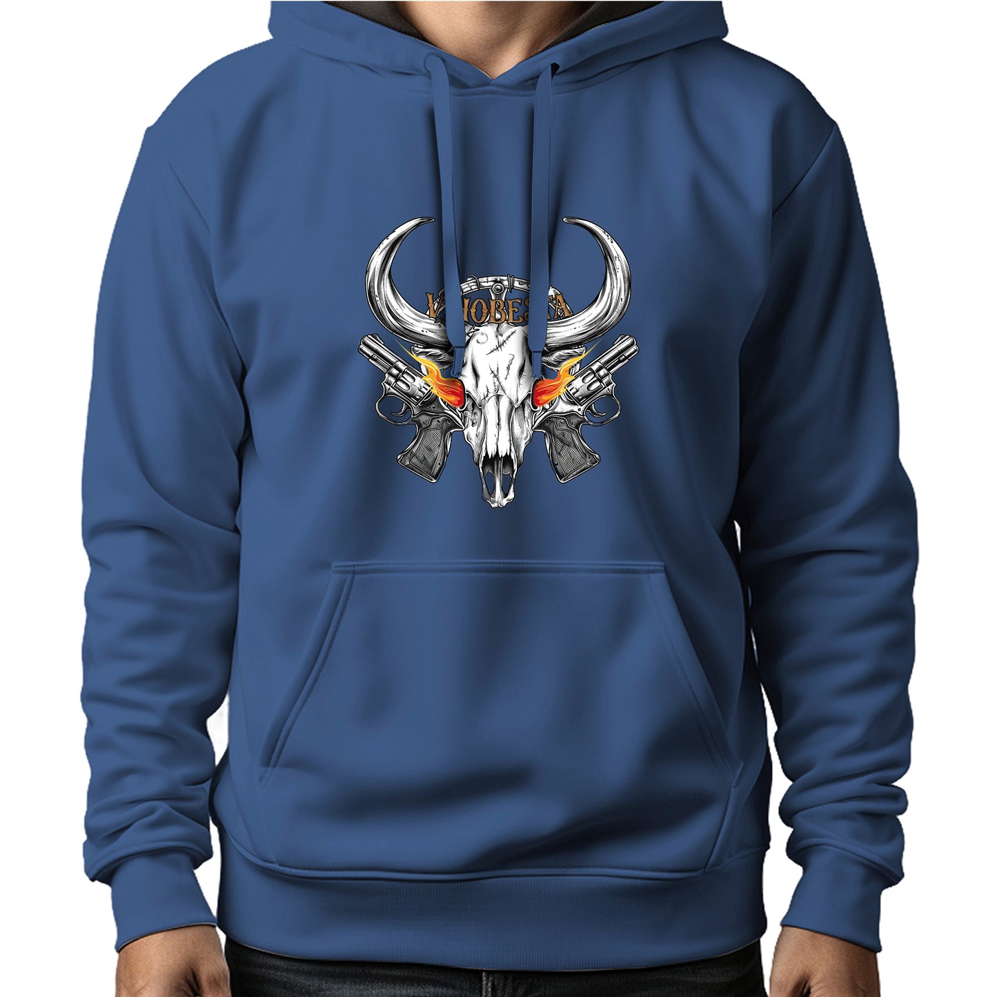MOLETOM MASCULINO SKULL FLAMING EYES