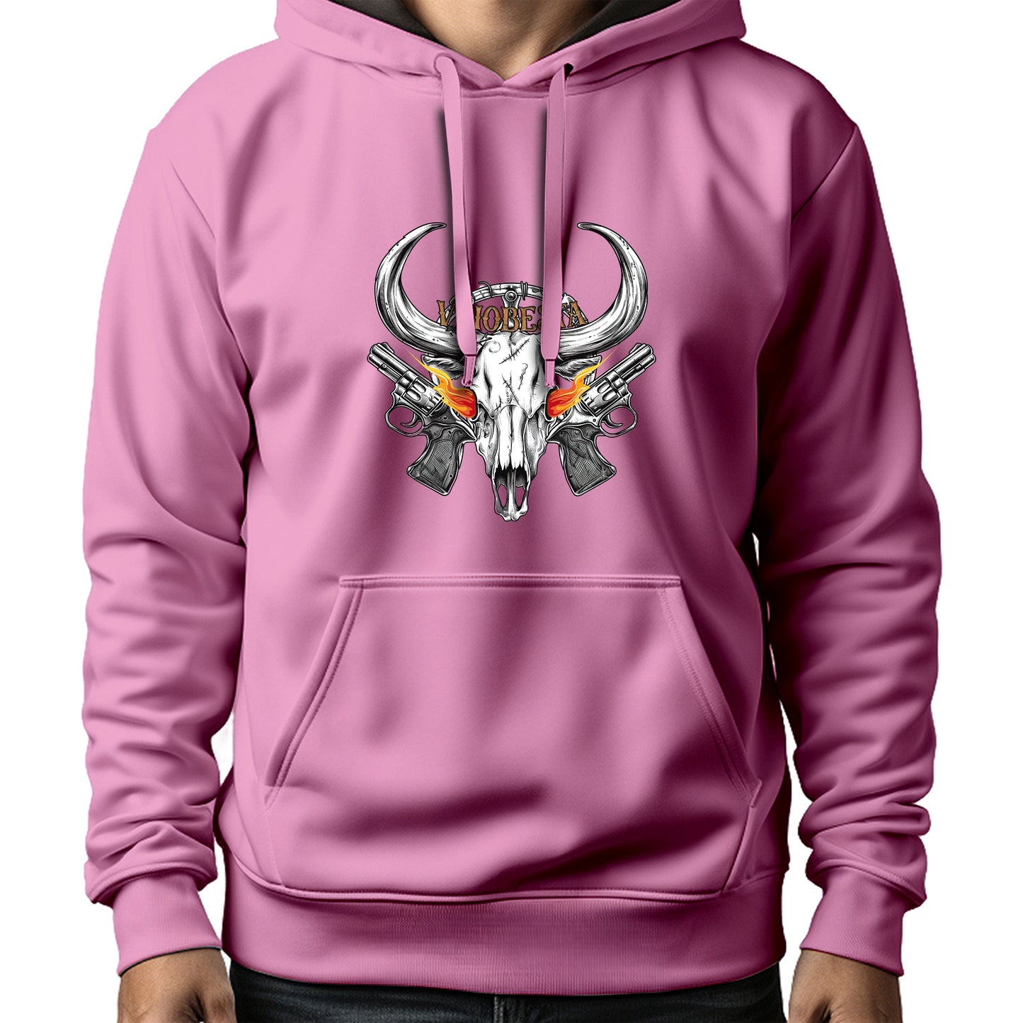 MOLETOM MASCULINO SKULL FLAMING EYES