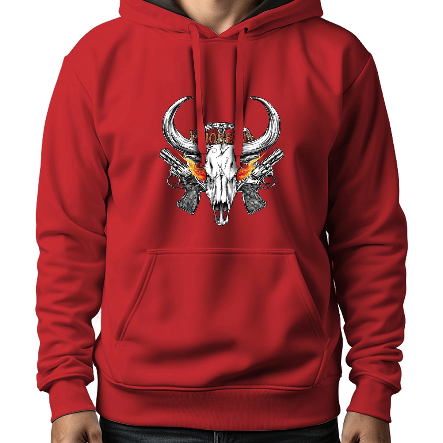 MOLETOM MASCULINO SKULL FLAMING EYES