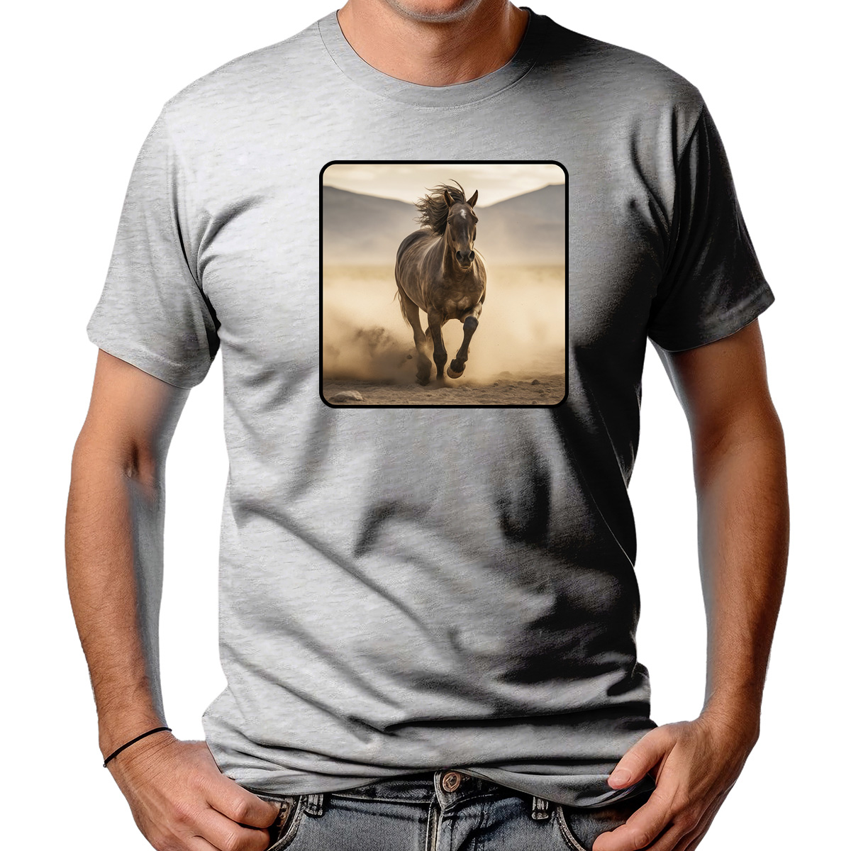 CAMISETA MASCULINA RUNNING HORSE
