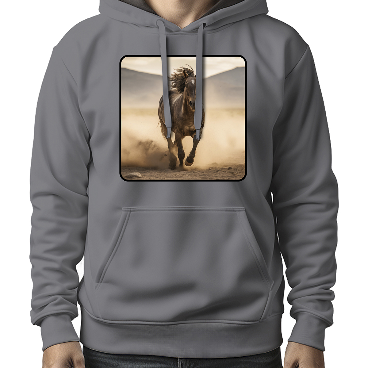 MOLETOM MASCULINO RUNNING HORSE