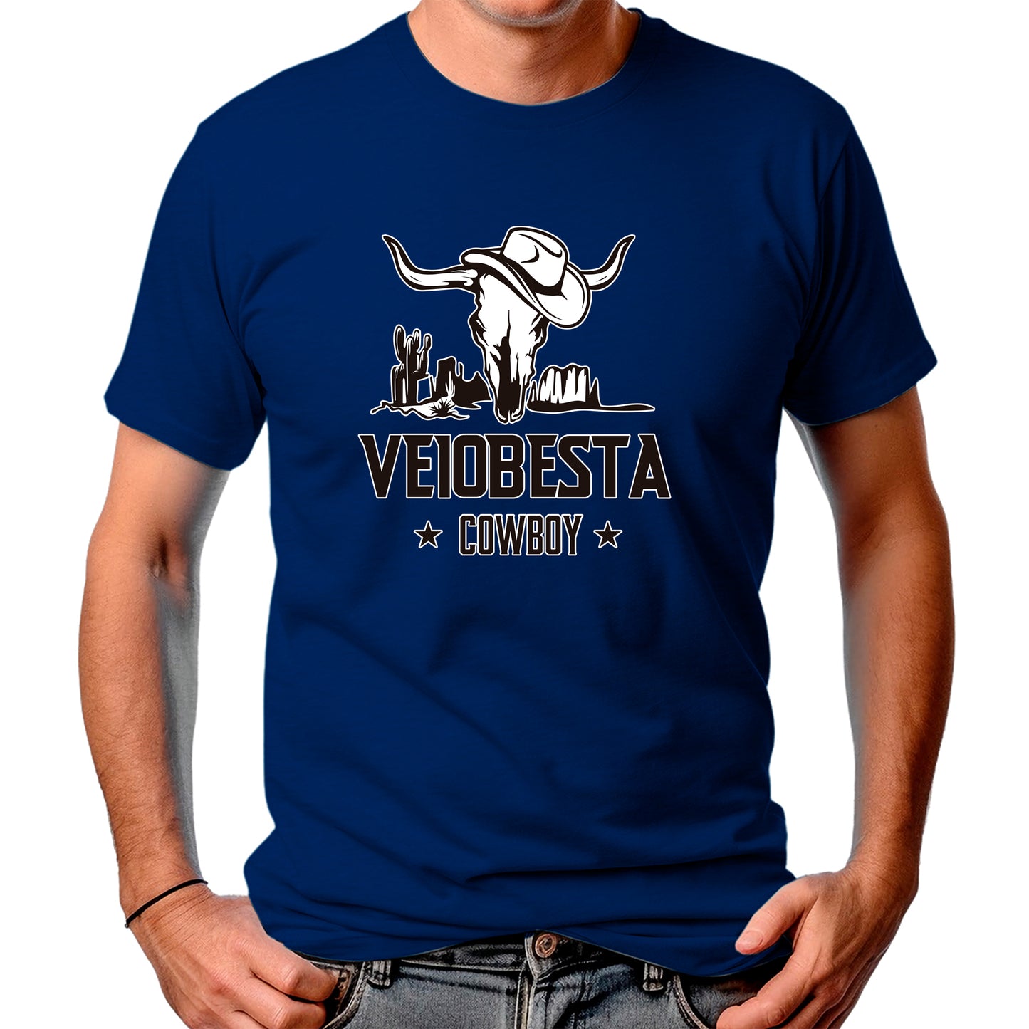 CAMISETA MASCULINA VEIOBESTA COWBOY 2