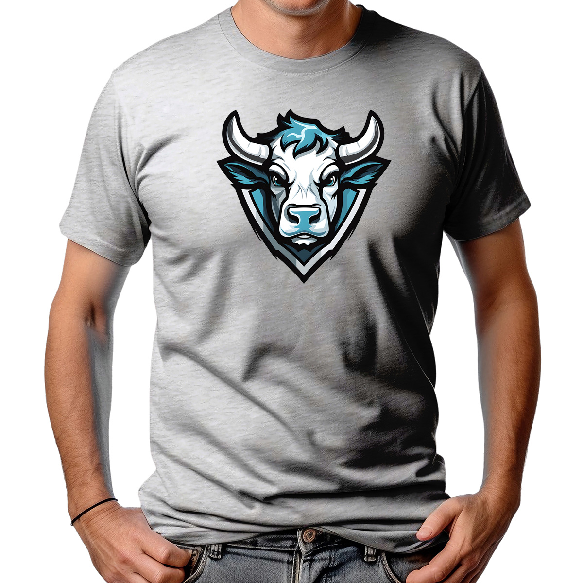 CAMISETA MASCULINA BLUE COW