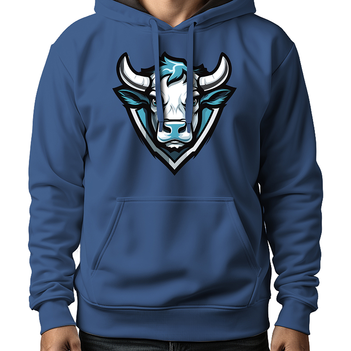 MOLETOM MASCULINO BLUE COW